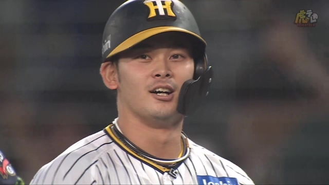 2024/07/10 阪神vsヤクルト 4回裏、プロ初スタメン・野口選手のセンター前同点タイムリーヒット