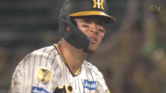 2024/06/27 阪神vs中日 7回裏、佐藤輝選手がレフト2点タイムリーヒット