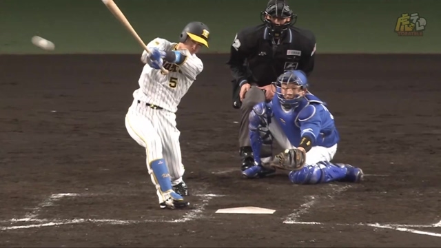 2024/04/19 阪神vs中日 4回裏、近本選手がライトタイムリーヒット。3イニング連続得点